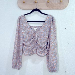 Women’s Size S Ruched Blouse - H&M